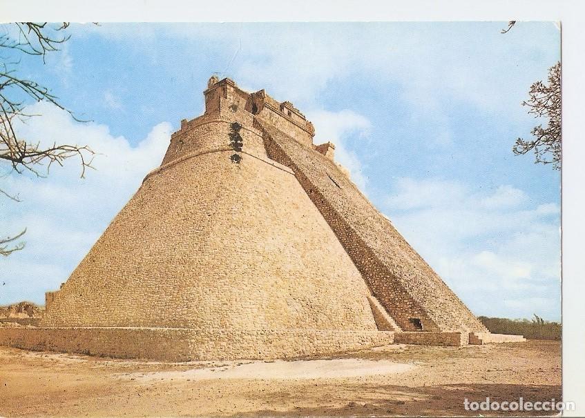 Postkarten: Postal 042202 : Arte Precolombino. Uxmal. Civilizacion Maya. Piramide del Adivino (Mexico) - Varios