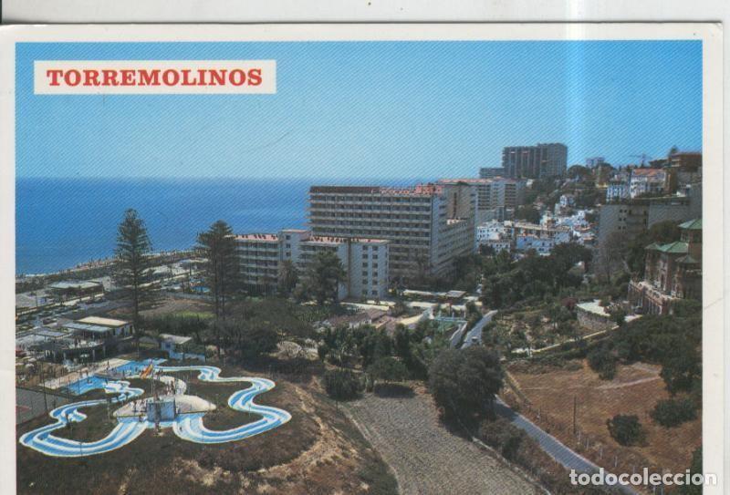 Postales: Postal 010089: Malaga, Torremolinos, paseo maritimo y monta&ntilde;a acuatica - Varios
