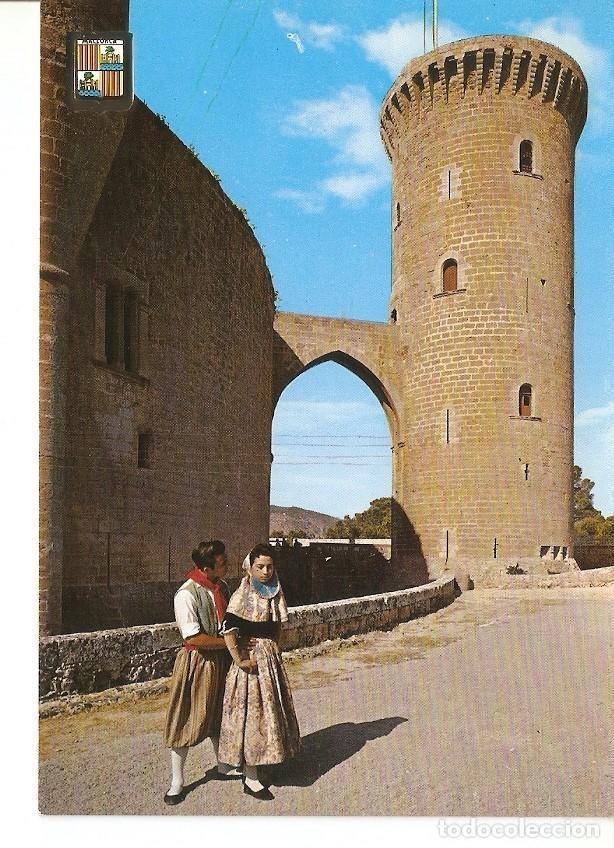 Postais: Postal 027816 : Castillo de Beliver. Pareja tipica, Palma Mallorca - Varios