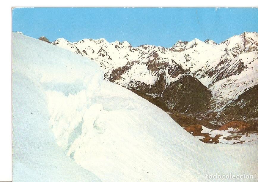 Postales: Postal 029988 : Sallent de Gallego El Formigal Ventisquero. Al fondo el Balaitus - Varios