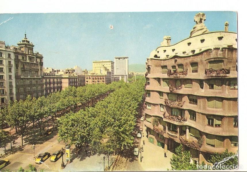 Postales: Postal 037116 : Barcelona (Espa&ntilde;a). Arquitectura de Gaudi en el Paseo de Gracia - Varios