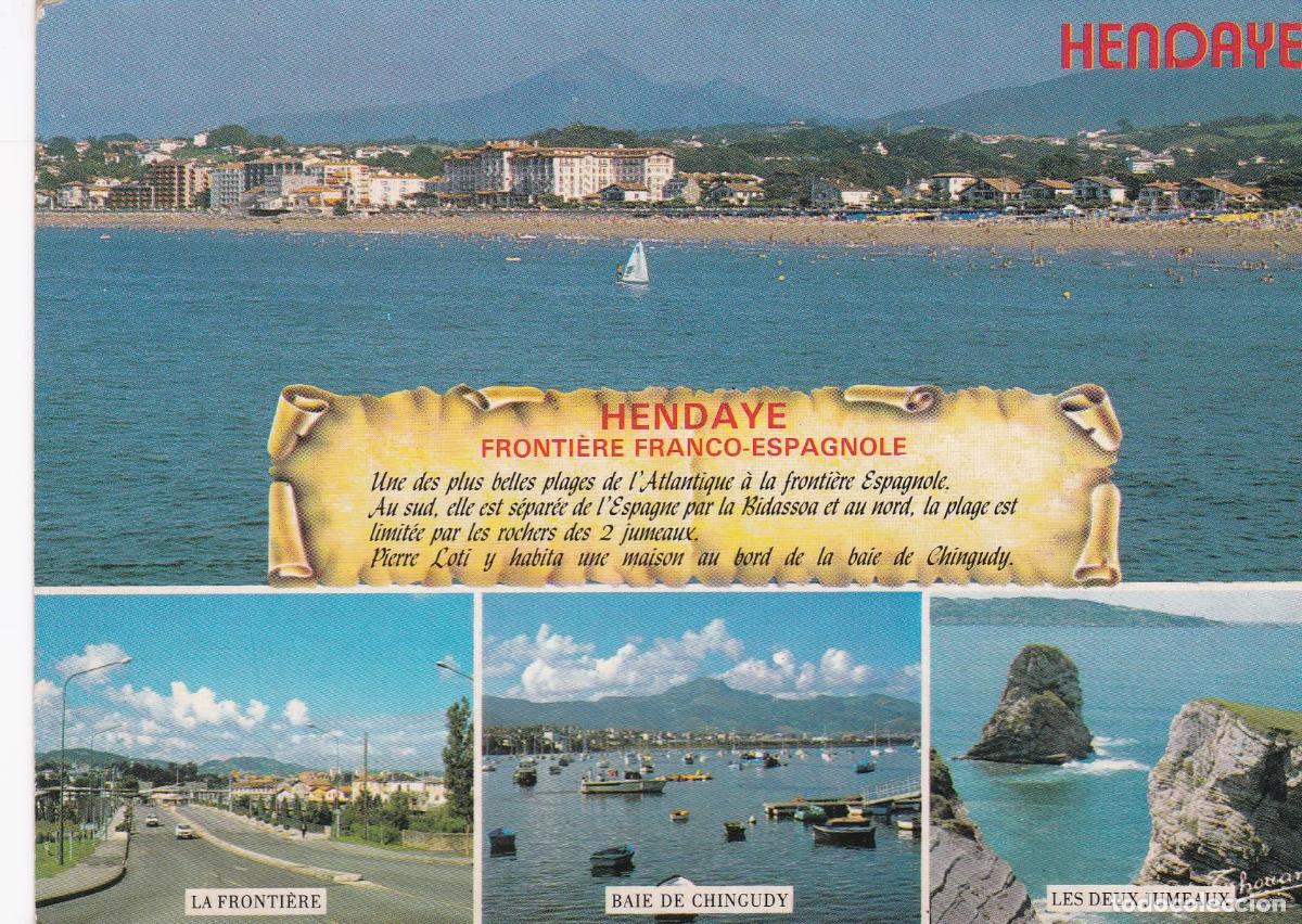 Postais: POSTAL B6468: HENDAYE: FRONTERA FRANCOESPA&Ntilde;OLA - Varios