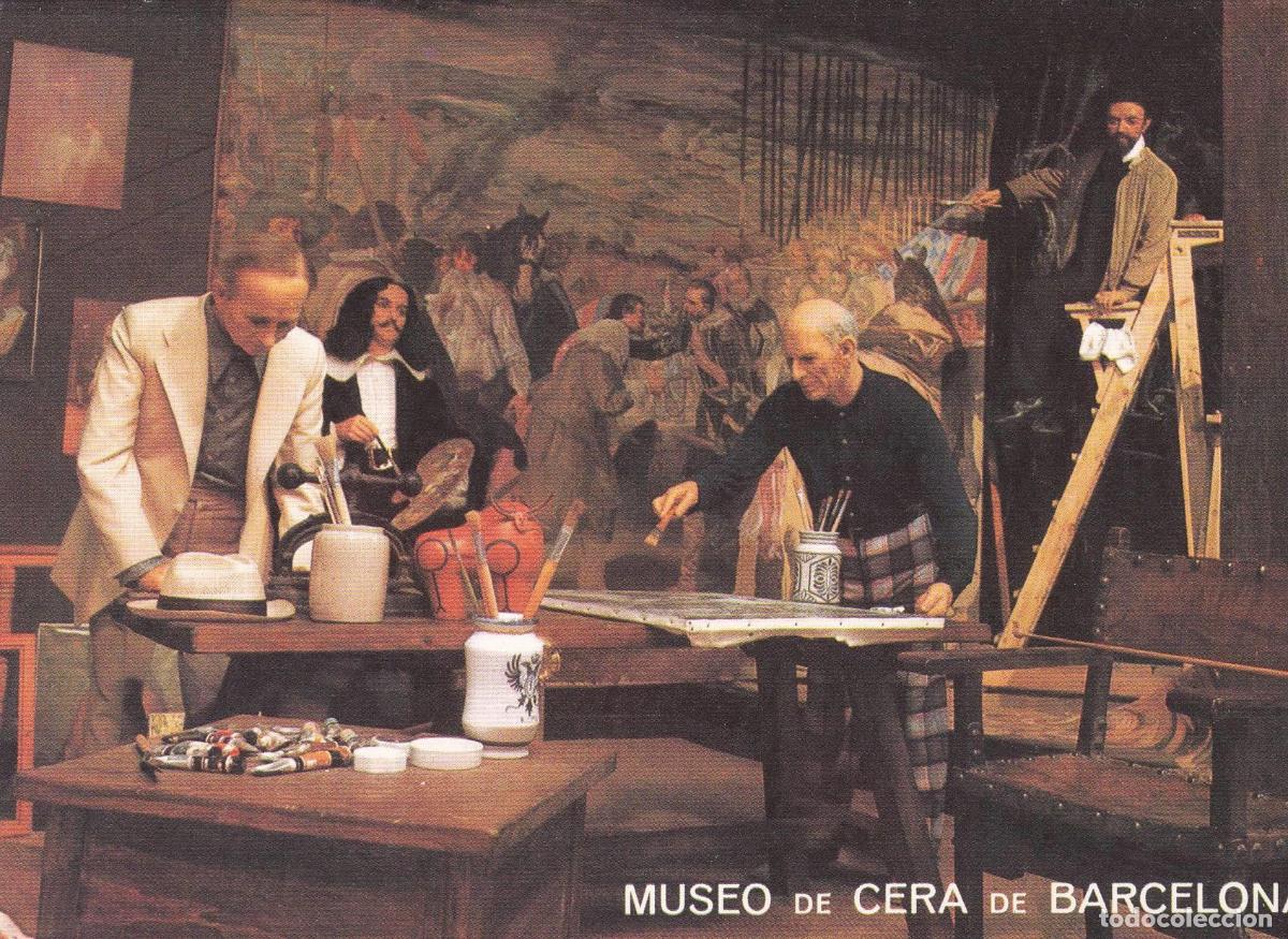 Postkarten: POSTAL B6597: BARCELONA: MUSEO DE CERA. TALLER DE PINTORES - Varios