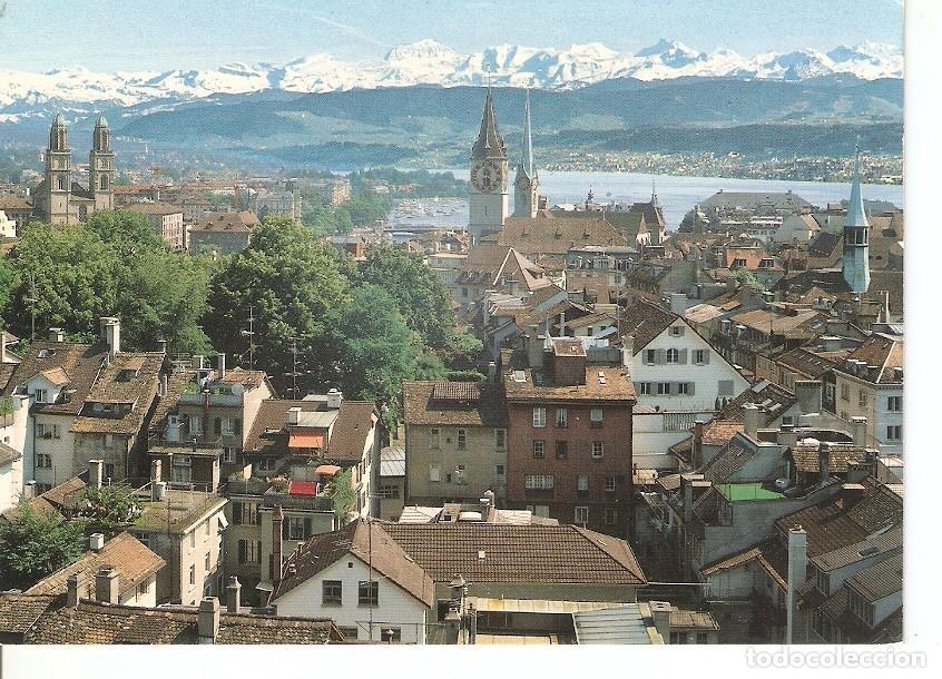 Postcards: Postal 032091 : Zurich und die Alpen Grossmunster St. Peter Fraumunster - Varios