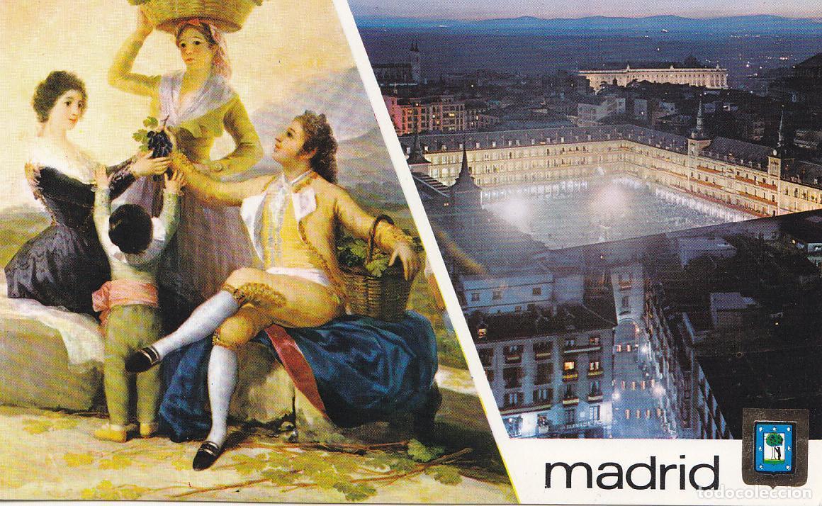 Postcards: Postal 61157 : Madrid. Goya. La Vendimia - Palacio Real - Varios