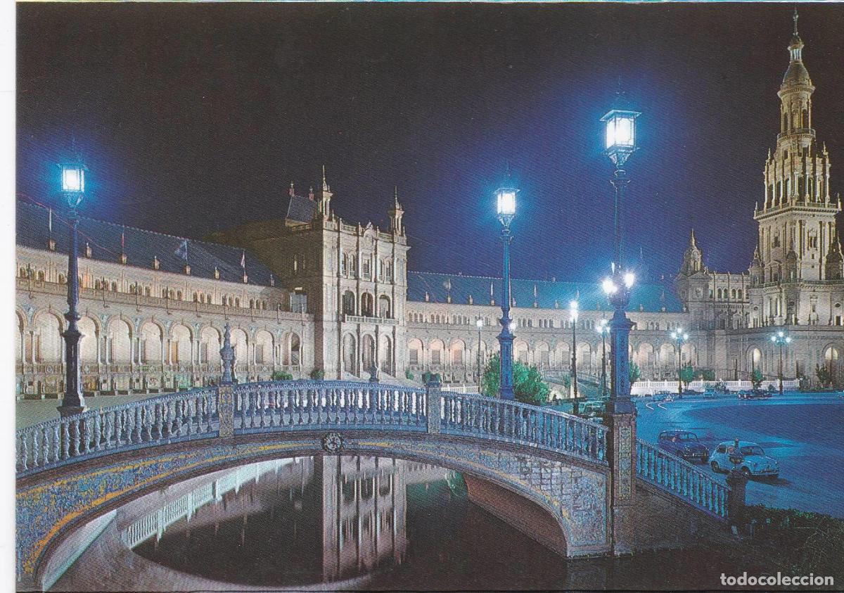 Postcards: POSTAL B7038: SEVILLA: PLAZA DE ESPA&Ntilde;A - Varios
