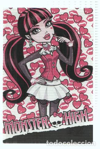 Postales: Photocards: MONSTER HIGH, Numero 021: Draculaura (Panini 2011) - Mattel