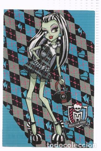 Postales: Photocards: MONSTER HIGH, Numero 036: Frankie Stein (Panini 2011) - Mattel
