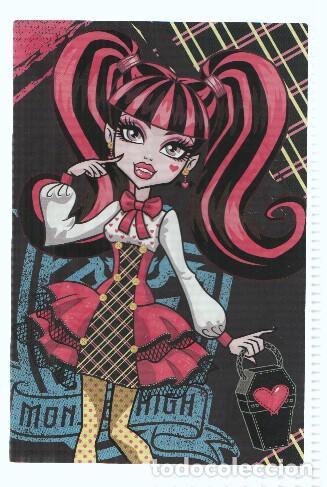 Postales: Photocards: MONSTER HIGH, Numero 025: Draculaura (Panini 2011) - Mattel