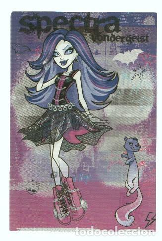 Postales: Photocards: MONSTER HIGH, Numero 063: Spectra Vondergeist (Panini 2011) - Mattel