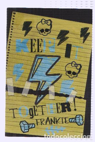 Postales: Photocards: MONSTER HIGH, Numero 103: Frankie Stein, Keep It Together (Panini 2011) - Mattel