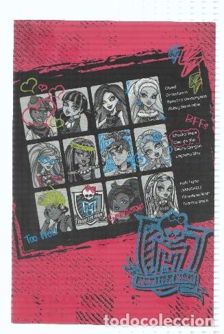 Postais: Photocards: MONSTER HIGH, Numero 108: Frankie Stein, Clawdeen Wolf, Darculaura, Cleo de Nile, Lagoon