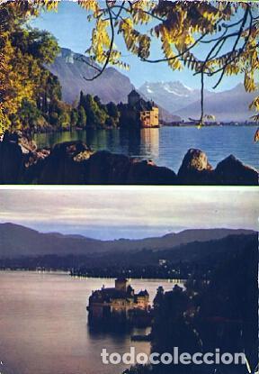 Postales: POSTAL 57223: Lac Leman � Montreux Le Ch&acirc;teau de Chillon en automne - Varios