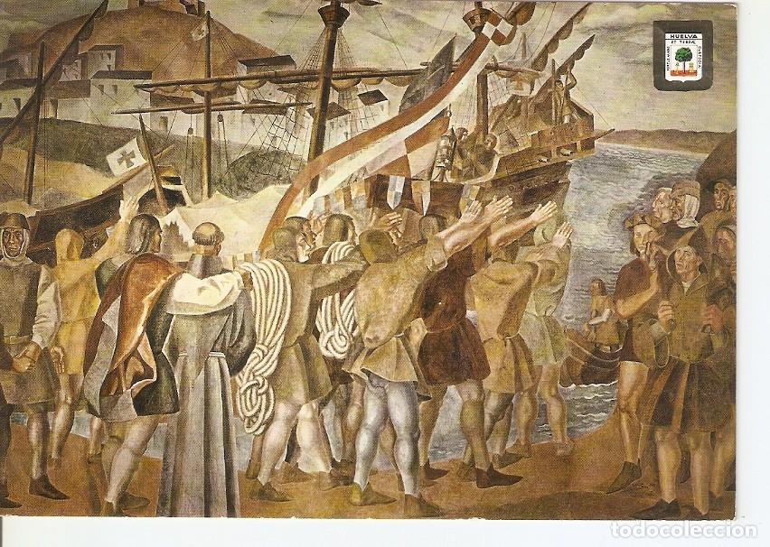 Postkarten: Postal 037307 : La Rabida (huelva). Fresco de Vazquez Diaz - Varios