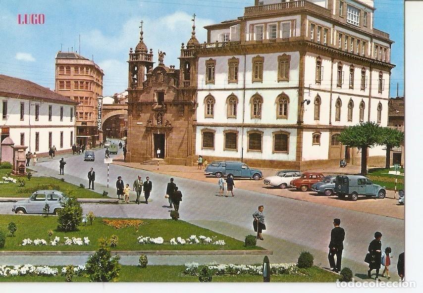 Postkarten: Postal 041168 : Lugo. Calle y puerta de San Fernando Iglesia de San Froilan - Varios