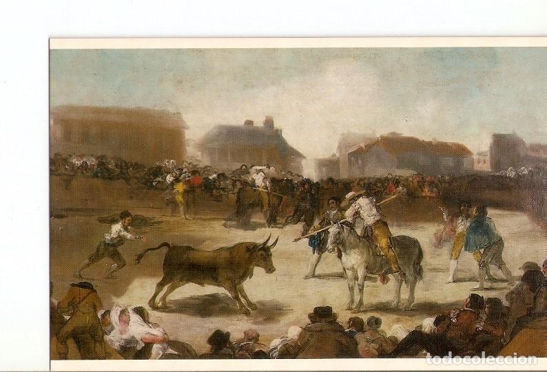 Postais: Postal 021203 : Toros en un pueblo, Goya - Varios