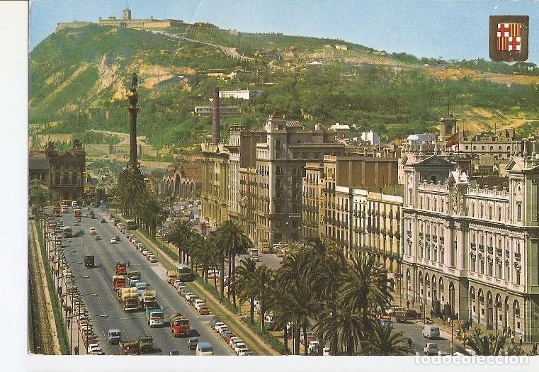 Postkarten: Postal 022453 : Paseo de Colon, Barcelona - Varios