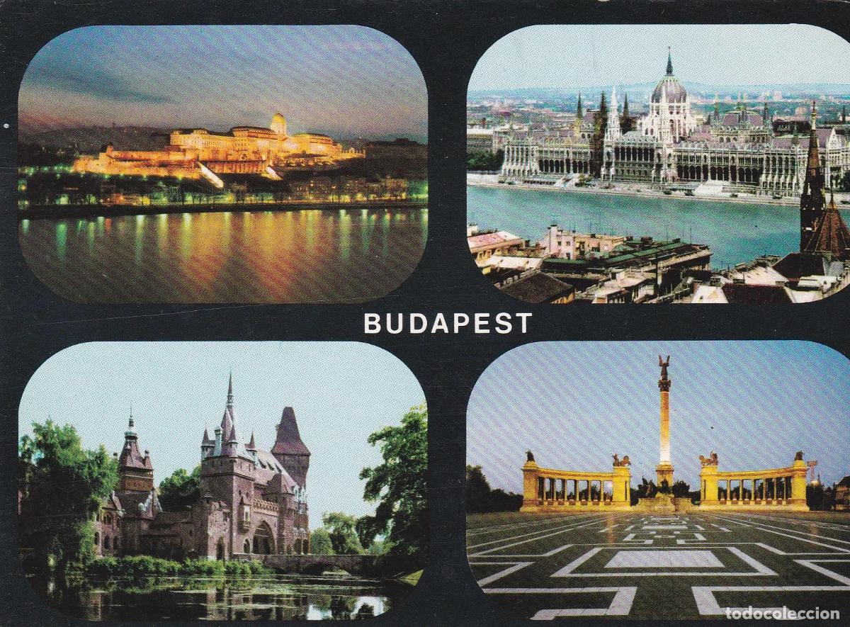 Postkarten: POSTAL B8358: BUDAPEST: DIVERSOS ASPECTOS - Varios