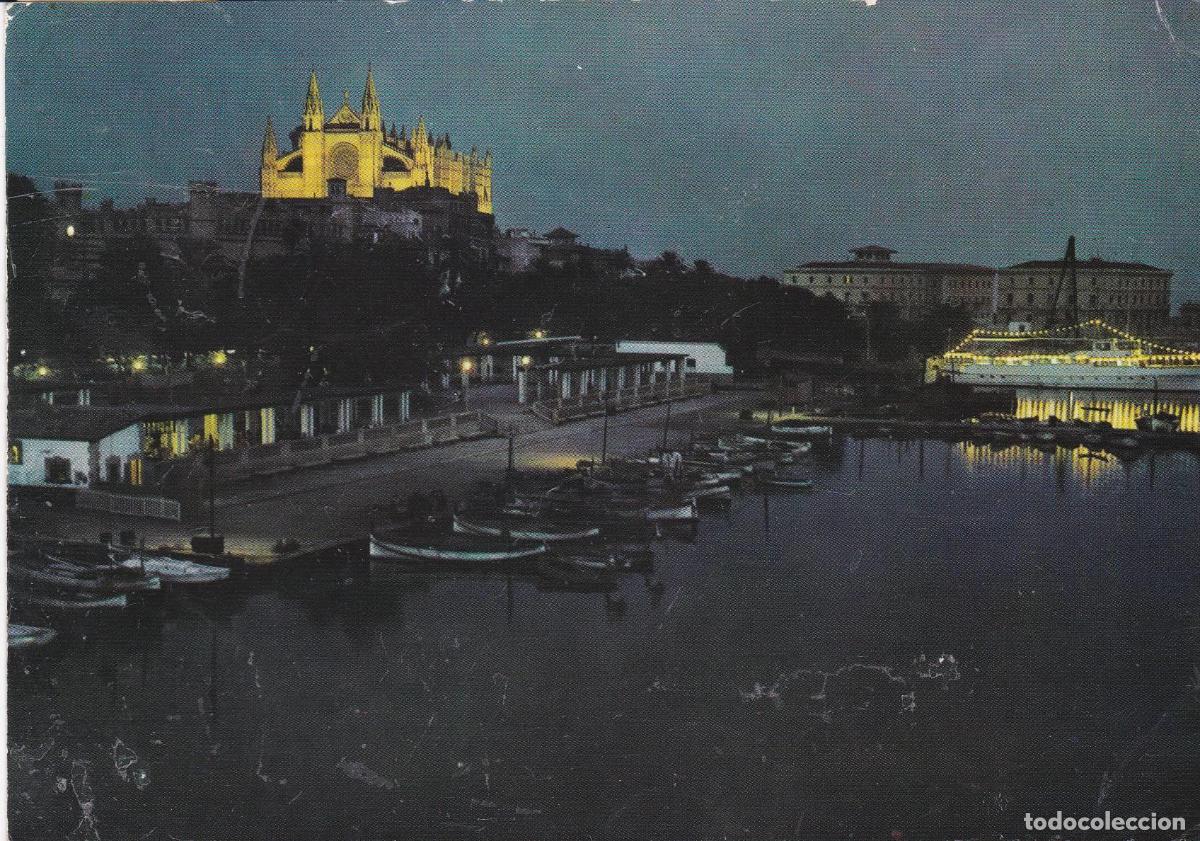 Postkarten: POSTAL B8489: PALMA DE MALLORCA: VISTA NOCTURNA - Varios