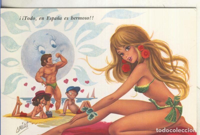 Postais: Postal 5933 : El verano, ilustracion de Arias - Varios