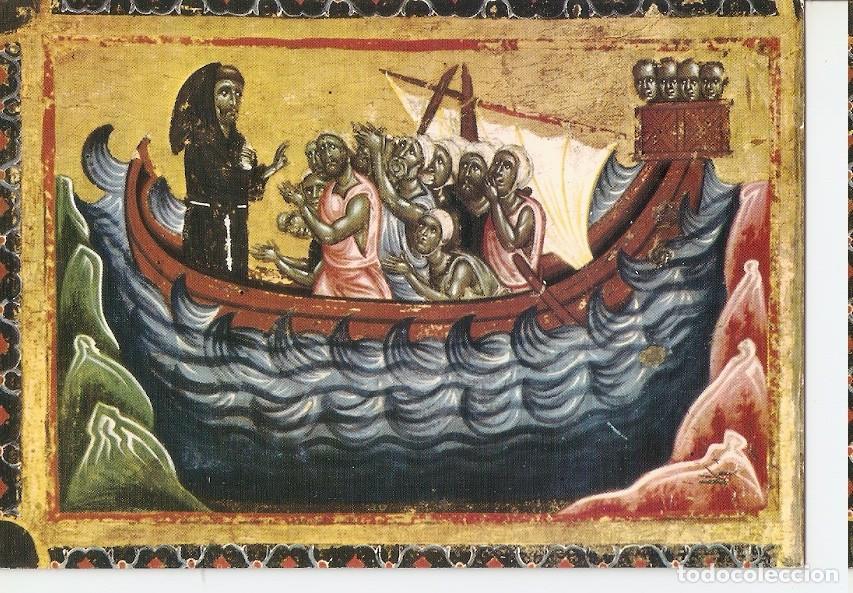 Postcards: Postal 044483 : Firenze. Basilica di S. Croce (Cappella Bardi) St. Francesco (detail) Rescues from t