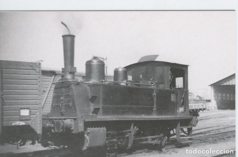 Cartoline: Postal 012162: Locomotora de vapor 020-0232 (MZA 602), en Delicias, Madrid, a&ntilde;os 60 - Varios