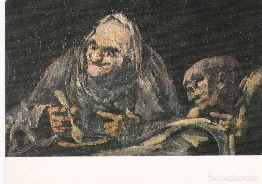Postales: POSTAL B8646: GOYA: DOS VIEJOS COMIENDO - Varios