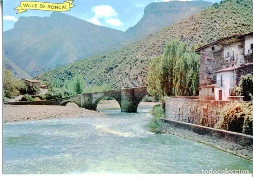 Postcards: Postal 016677: NAVARRA Valle del Roncal - Rio Esca a su paso por BURGUI - Varios
