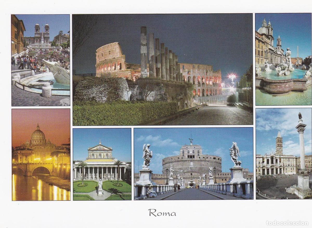 Postkarten: POSTAL B8776: ROMA: DIVERSOS ASPECTOS - Varios