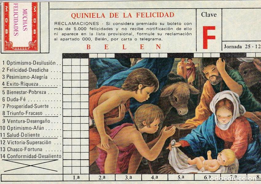 Postales: POSTAL 18766: QUINIELA DE LA FELICIDAD - Varios