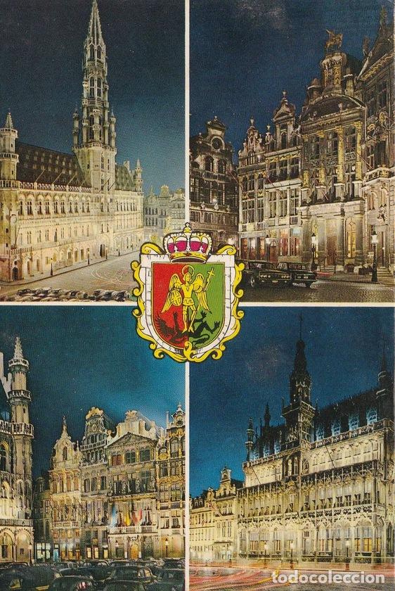 Postkarten: POSTAL B9599: BRUSELAS: DIVERSOS ASPECTOS - Varios