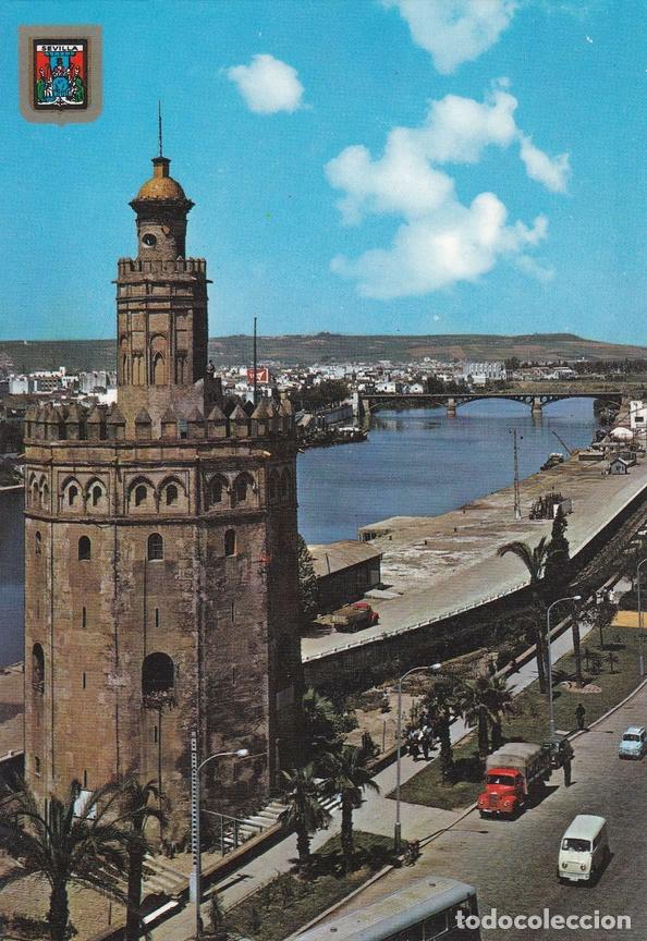 Postkarten: POSTAL B9848: SEVILLA: TORRE DEL ORO - Varios