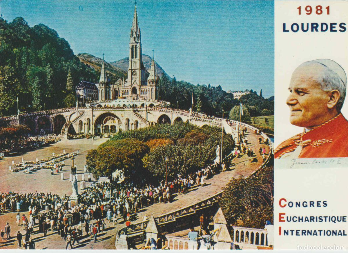 Postkarten: POSTAL 62510 : Plaza Piramidal La basilica. Lourdes. Francia - Varios