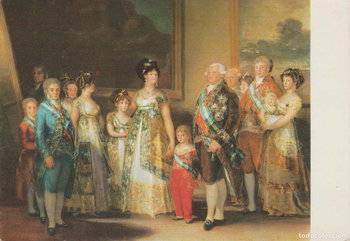 Postales: POSTAL 62530 : La familia de Carlos IV. GOYA. Museo del Prado. Madrid. Espa&ntilde;a - Varios
