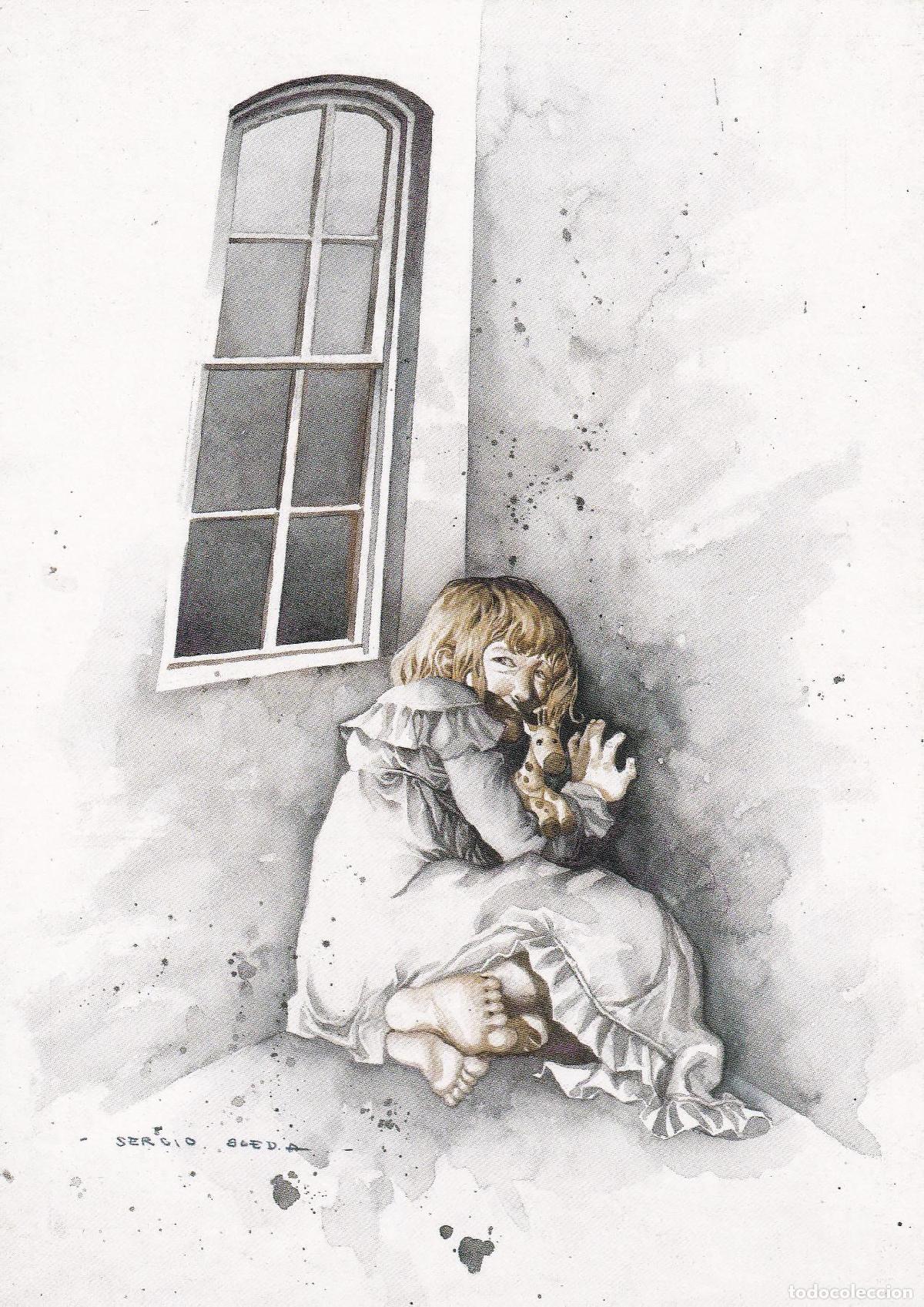 Cartoline: POSTAL B9940: SERGIO BLEDA: DUERMETE NI&Ntilde;A - Varios