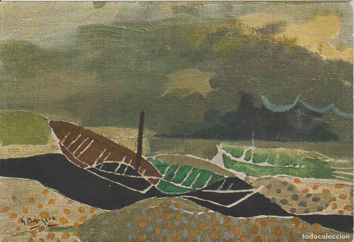 Postales: POSTAL 62524 : Los barcos. Galeria Maeght. Paris. Francia - Varios