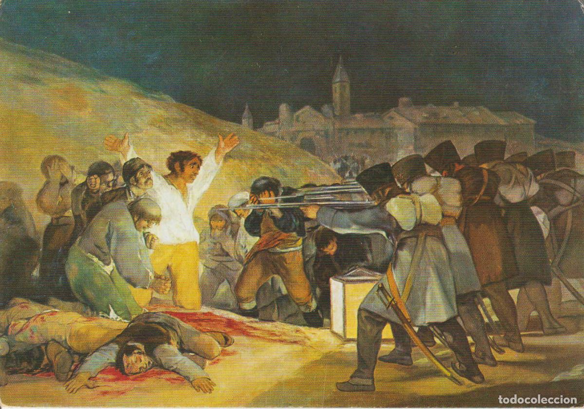 Postkarten: POSTAL 62529 : El 3 de Mayo de 1808. GOYA. Museo el Prado. Madrid. Espa&ntilde;a - Varios