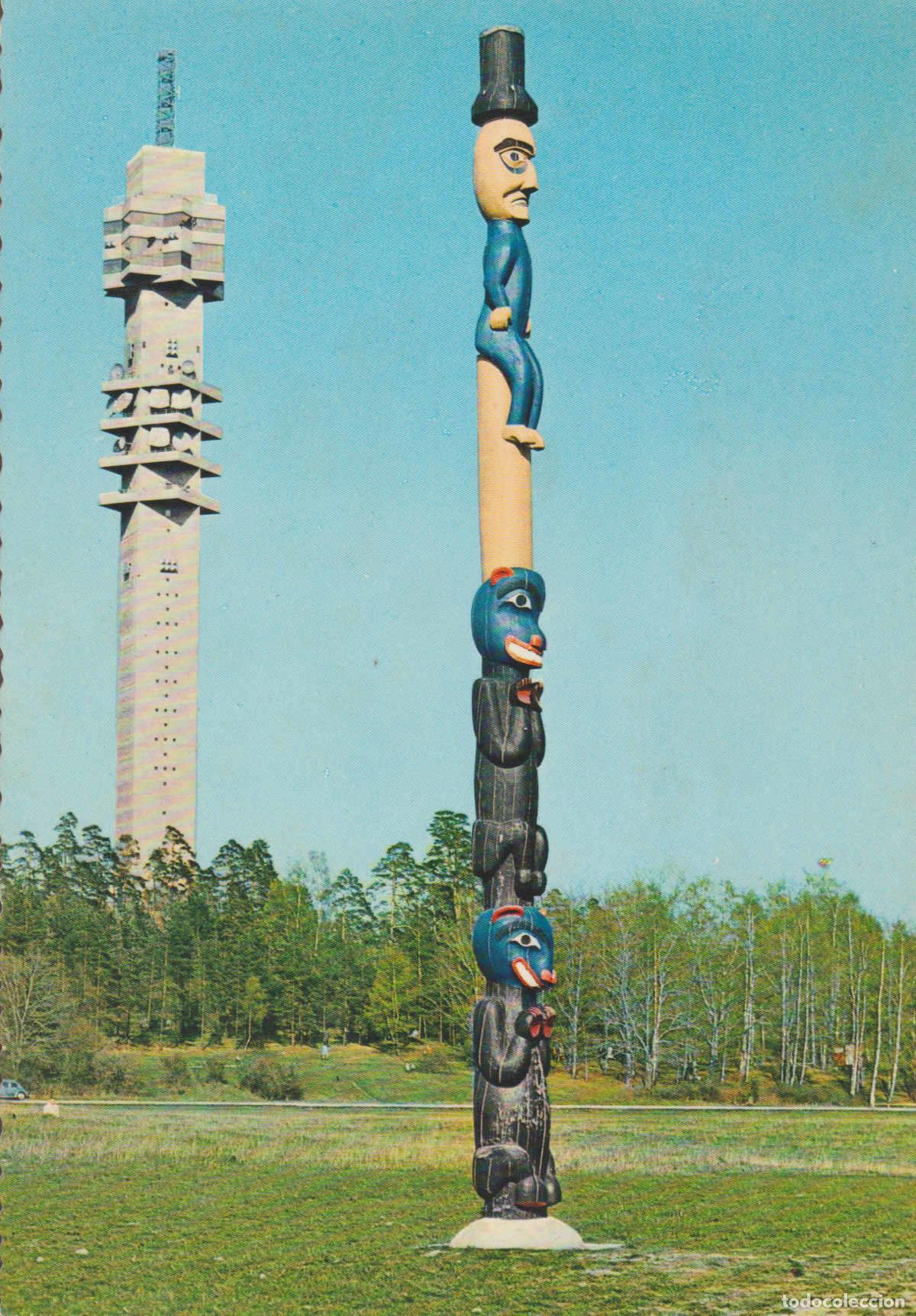 Cartes Postales: POSTAL 62620 : El totem del museo etnografico. Estocolmo. Suecia. - Varios