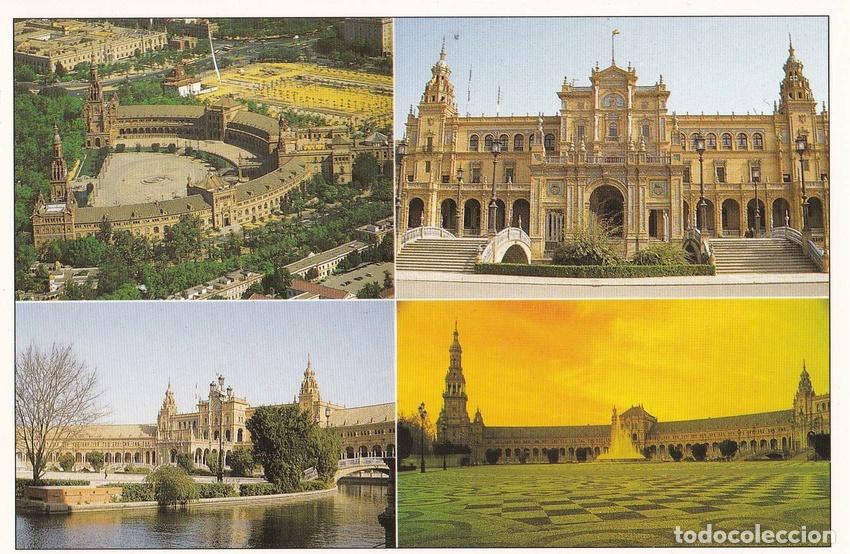 Cartes Postales: POSTAL B10285: SEVILLA: DIVERSOS ASPECTOS DE LA CIUDAD Y MONUMENTOS - Varios