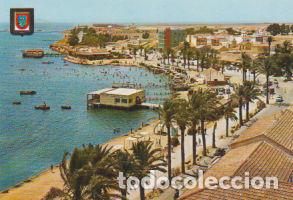 Postales: POSTAL 62887 : Santiago de la rivera. Mar Menor. Paseo de colon y explanada Barrionuevo. Espa&ntilde;a - Va