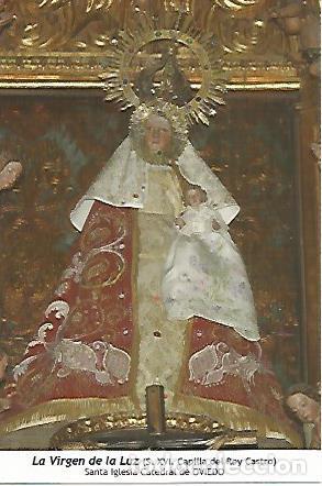 Postales: POSTAL: La Virgen de la Luz. Oviedo - Varios - Foto 1