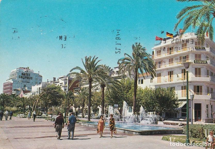 Cartes Postales: POSTAL B10578: SITGES: PASEO Y FUENTES - Varios