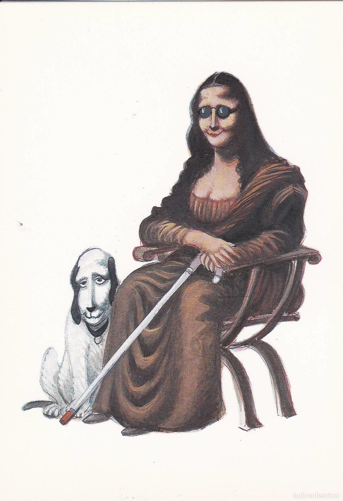 Postais: Norma: POSTAL: LA GIOCONDA de GIN: DIBUJO SATIRICO modelo 4 - Varios