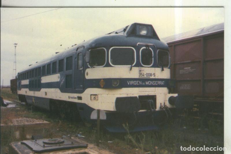 Postales: Postal 011003: Locomotora Talgo numero 354-008-5-Virgen de Montserrat - Varios