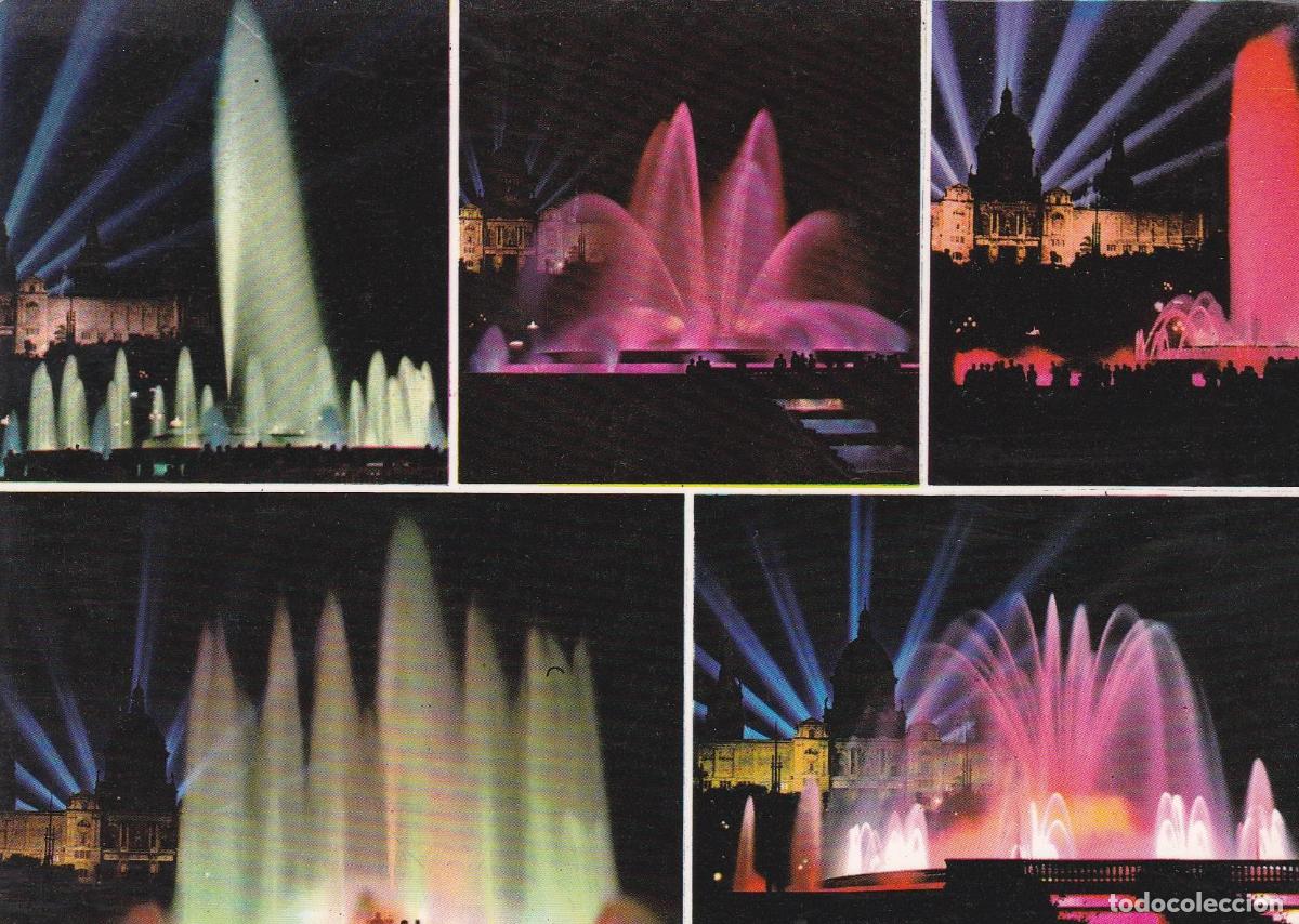 Postales: POSTAL B11173: BARCELONA: FUENTES DE MONJUIC: DIVERSOS ASPECTOS - Varios