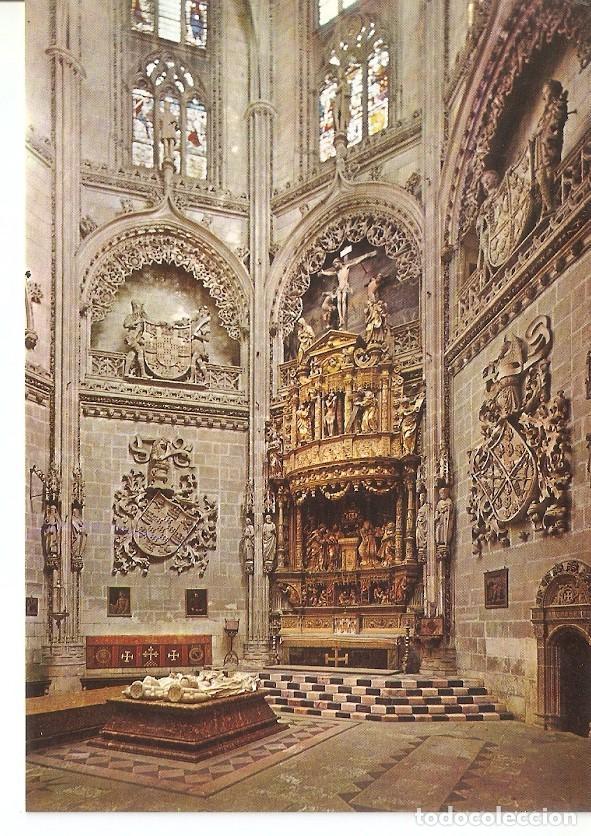 Postais: Postal 030709 : Burgos (Catedral). Capilla de los Condestables. Altar Mayor y Sepulcro - Varios