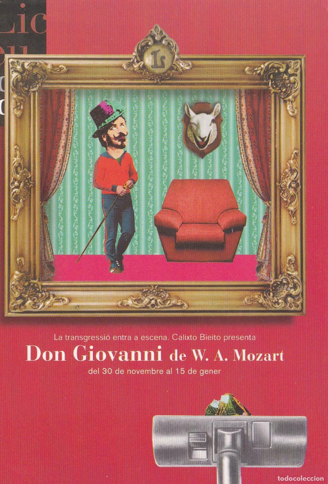 Postales: POSTAL B11345: LICEU: DON GIOVANNI DE W. A. MOZART - Varios