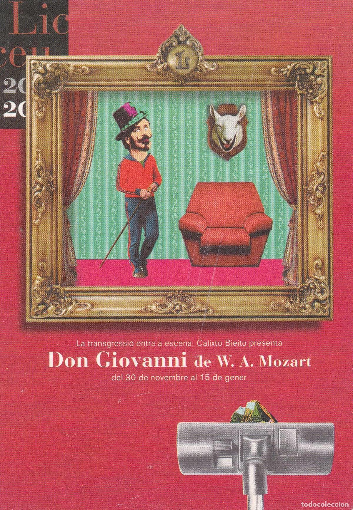 Postales: POSTAL B11343: LICEU: DON GIOVANNI DE W. A. MOZART - Varios