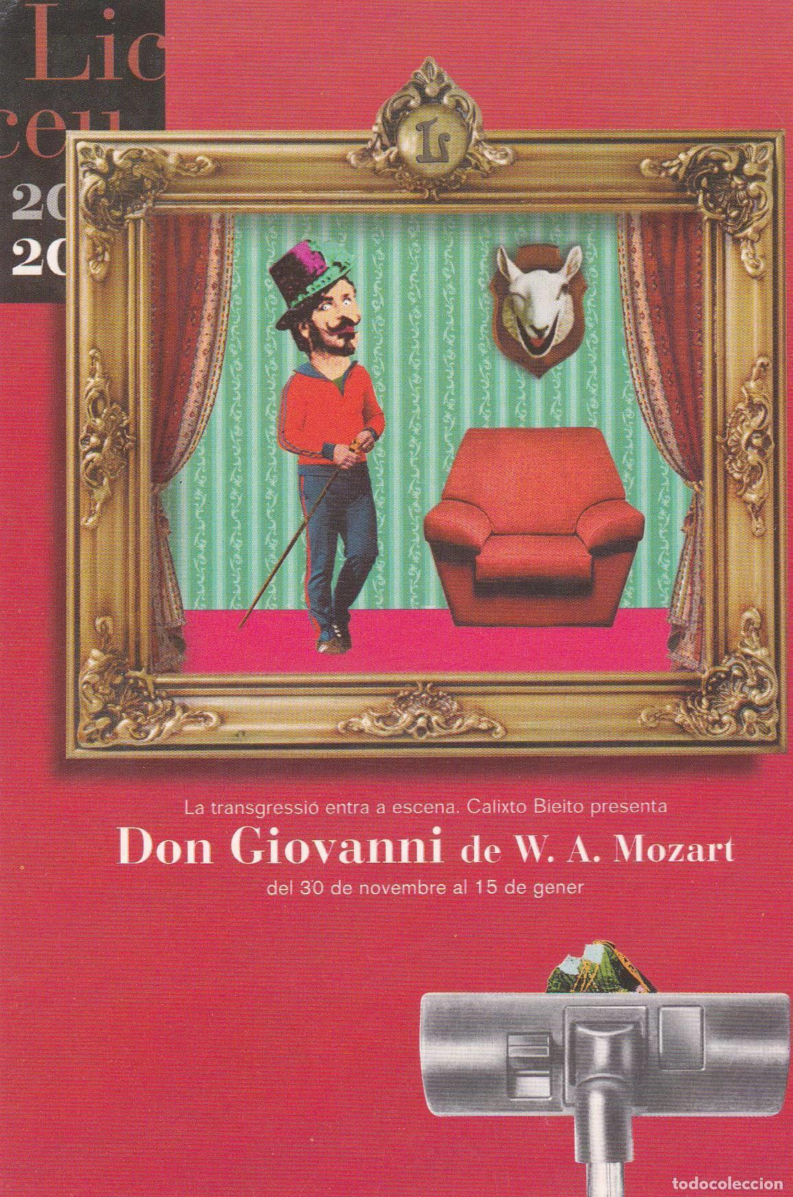 Postales: POSTAL B11344: LICEU: DON GIOVANNI DE W. A. MOZART - Varios