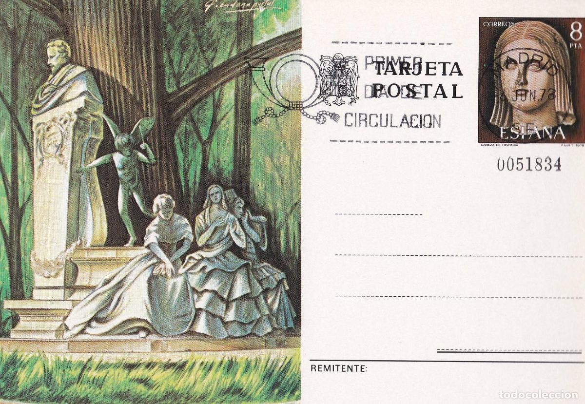 Postales: POSTAL B11554: Monumento a Becquer en Sevilla - Varios - Foto 1